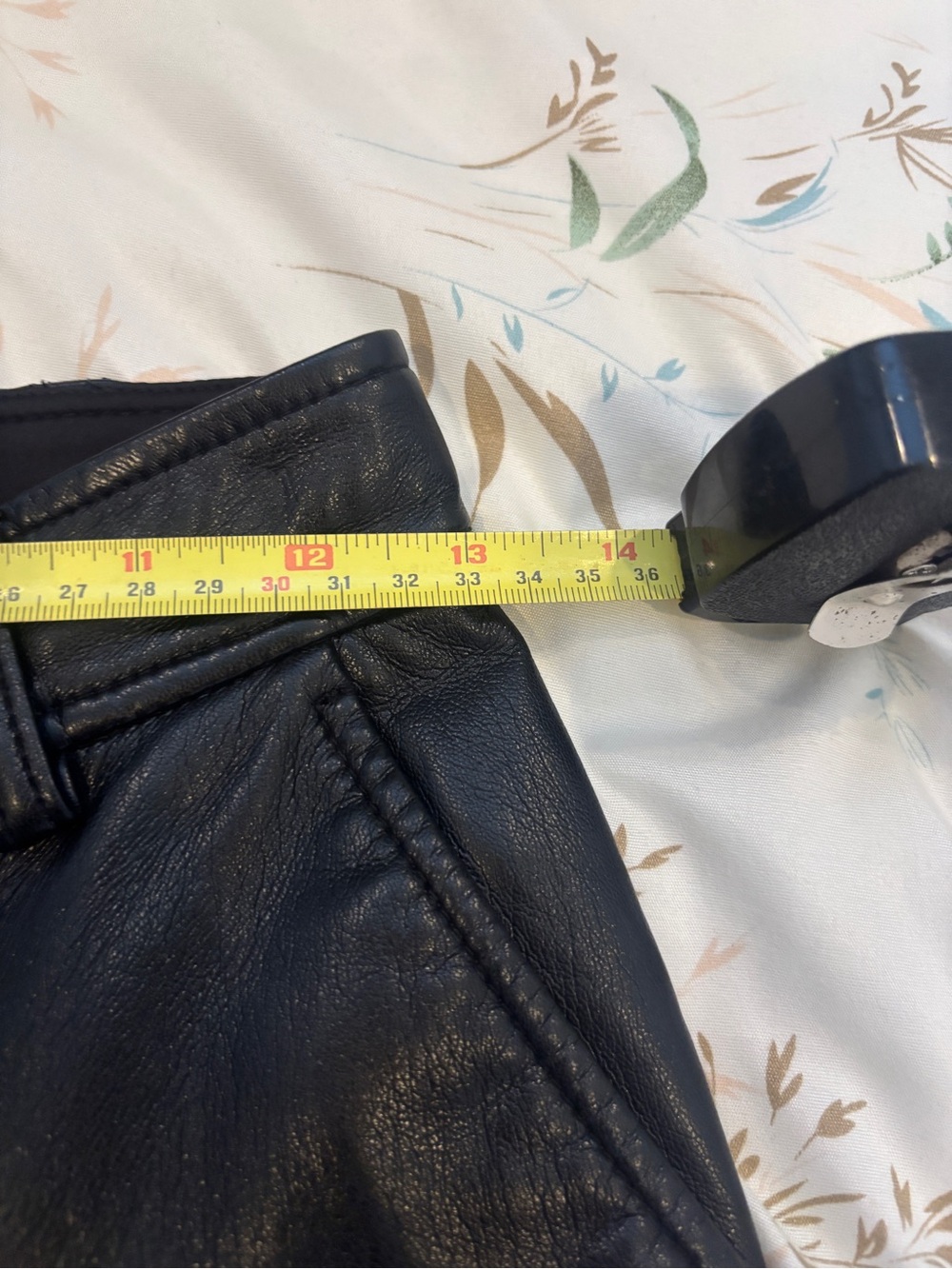 Babaton Black Cropped Leather Pants - Picture 8 of 10
